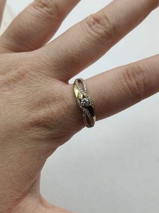 Złoty Pierścionek R.21 Pr.585 Nowy Zapraszamy