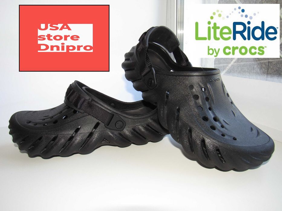 Трекинговые шлепанцы (клоги, сандалии) Crocs ECHO Clog р. 45 (29.5см)