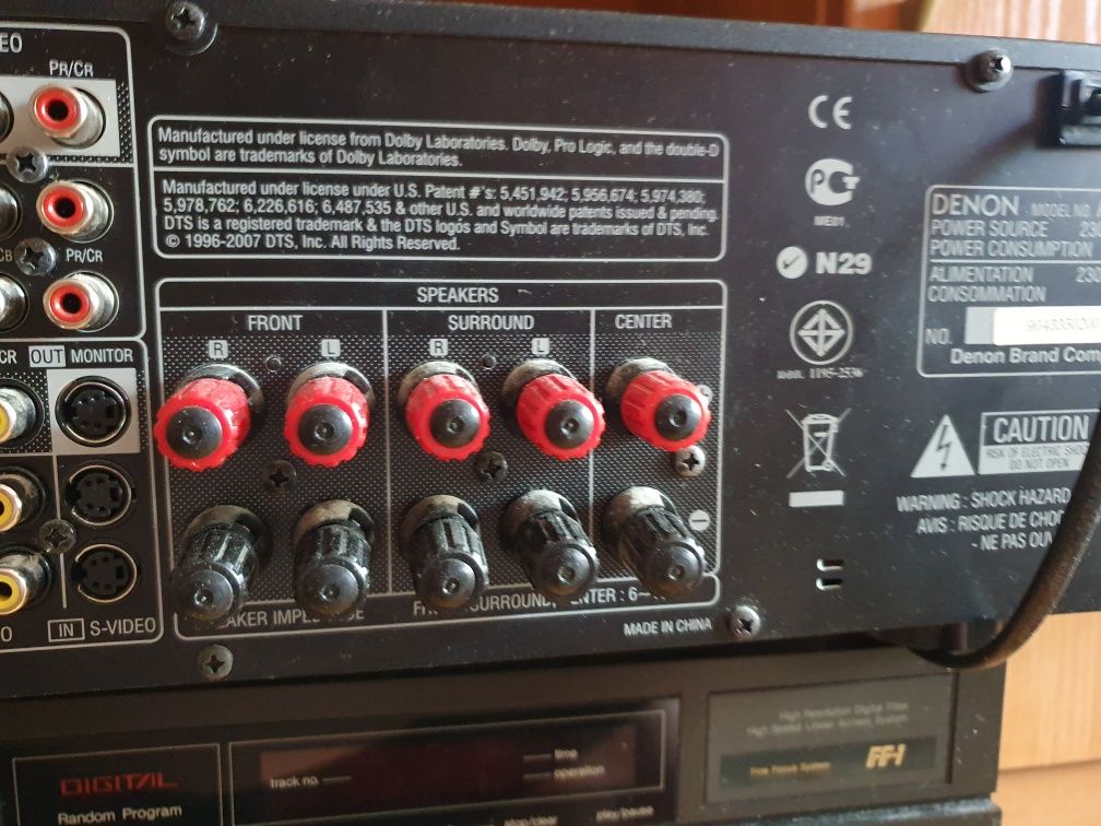 Amplituner Denon AVR-390 i 2 kolumny Eltax