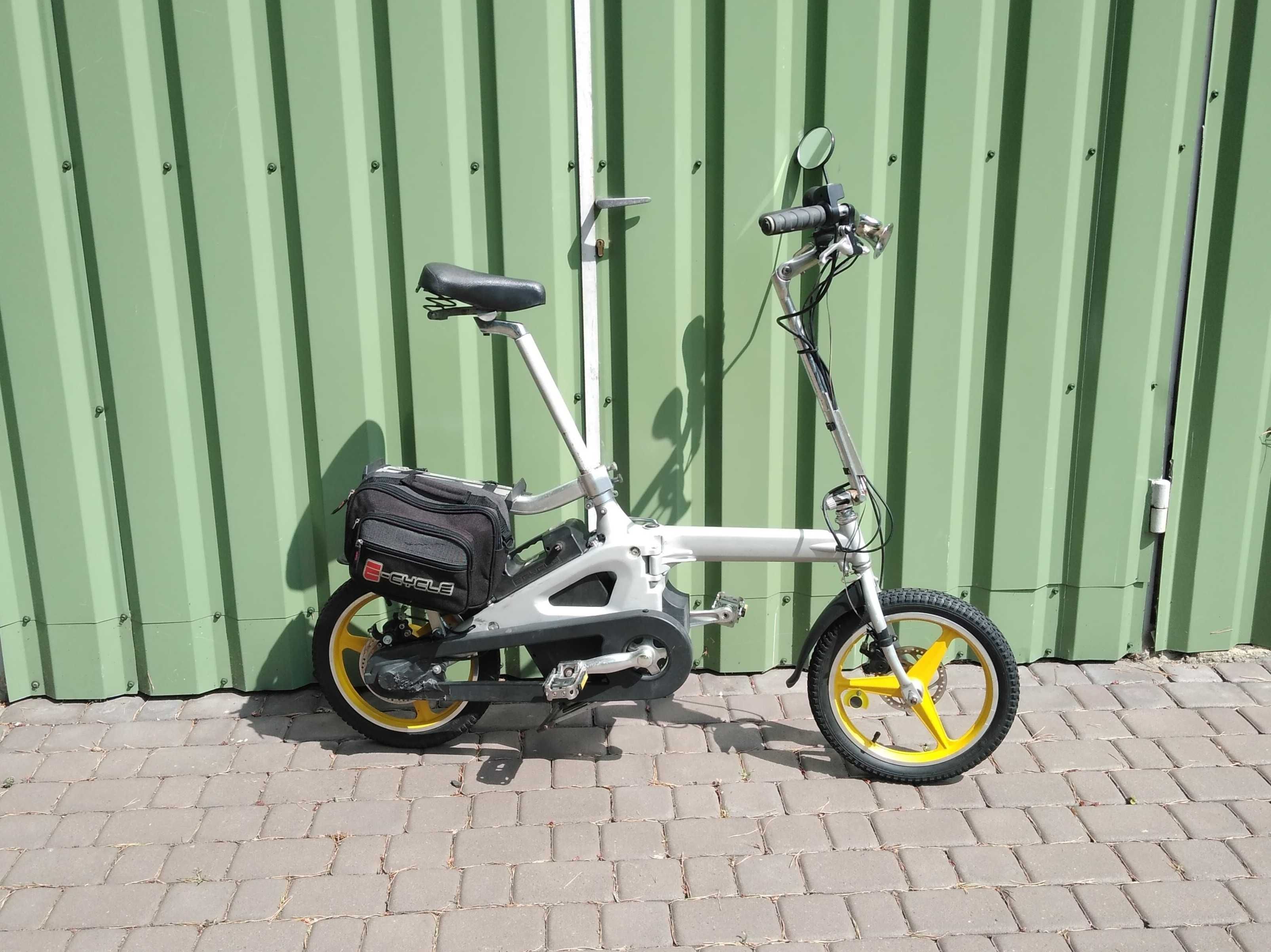 Sprzedam składany rower elektryczny E-Cycle – 3 nowe akumulatory