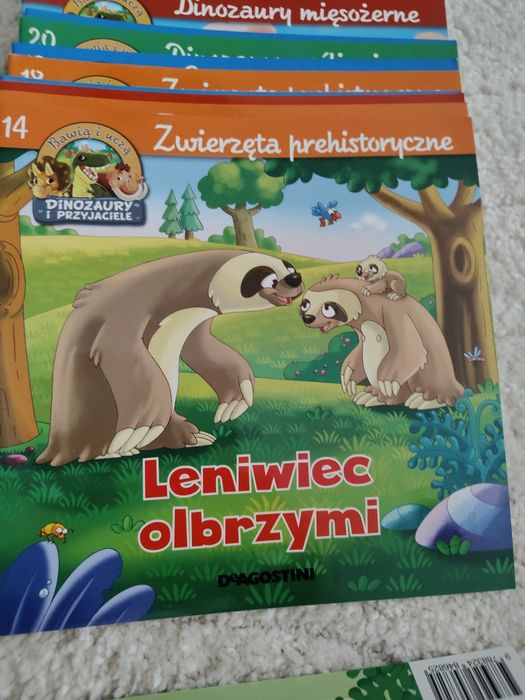 Książeczki deagostini o dinozaurach