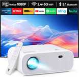 Mini projektor HD 1080P WiFi i Bluetooth + Gratis