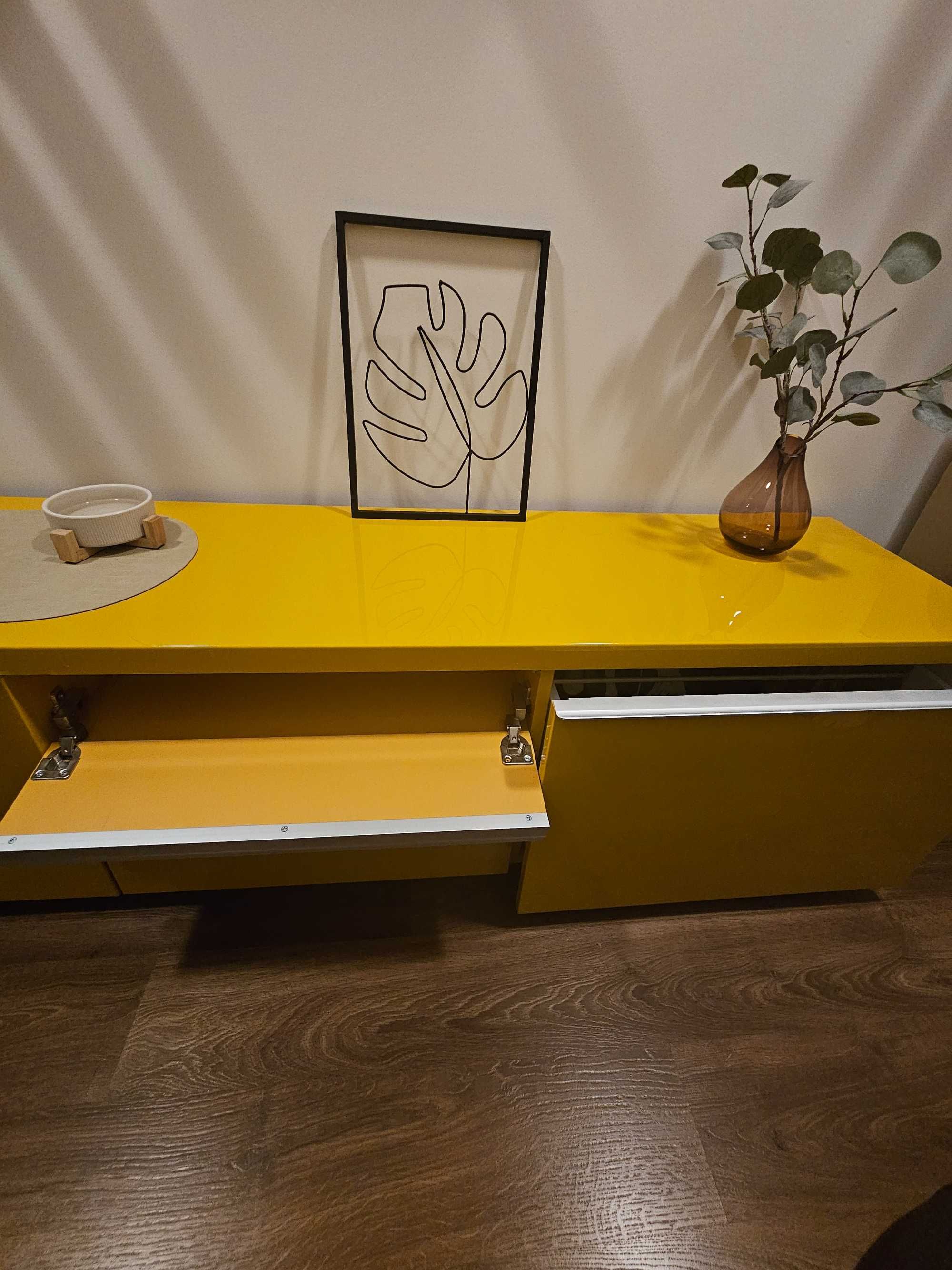 Komoda żółta 180 cm