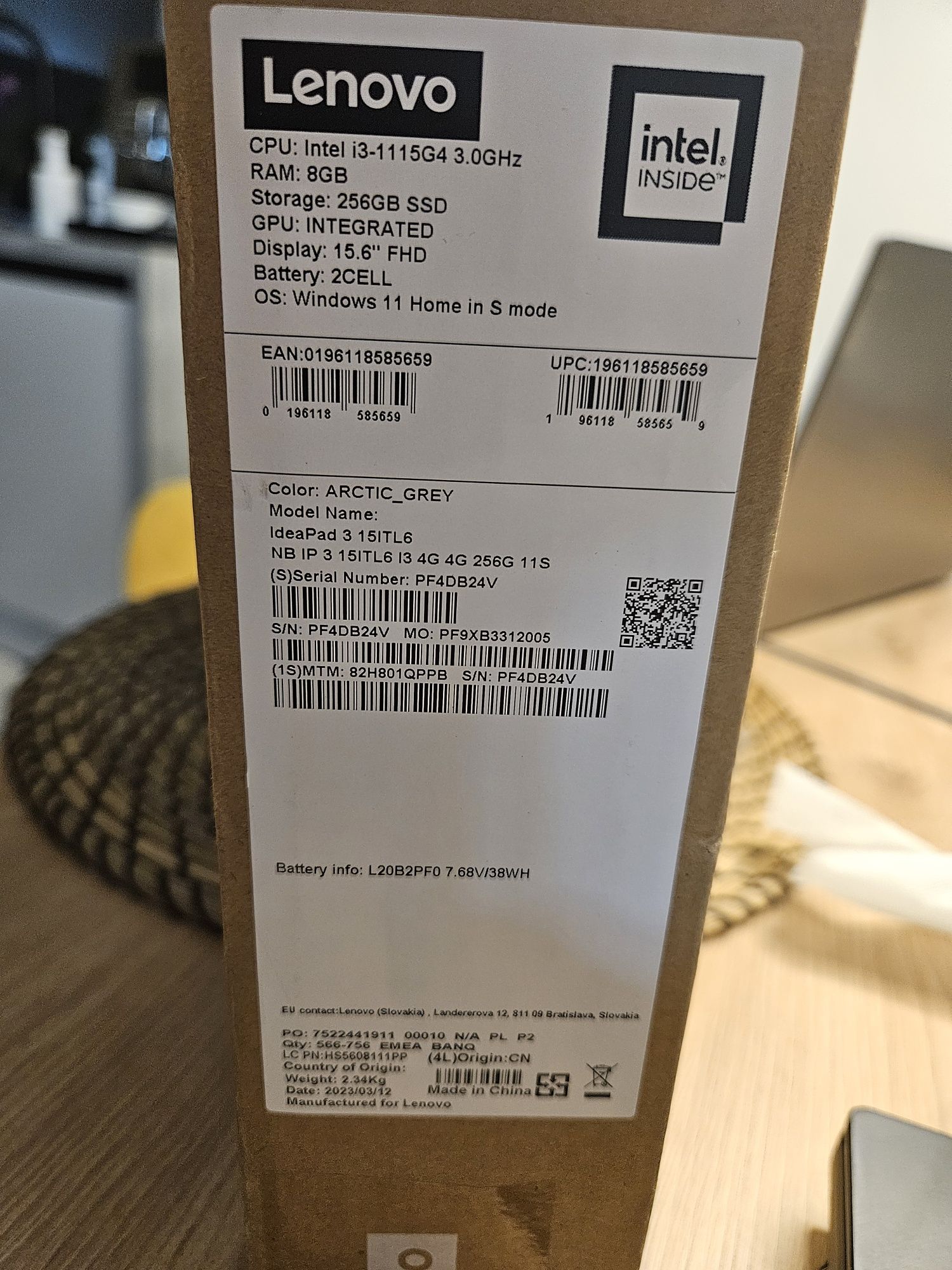 Laptop Lenowo IdeaPad3