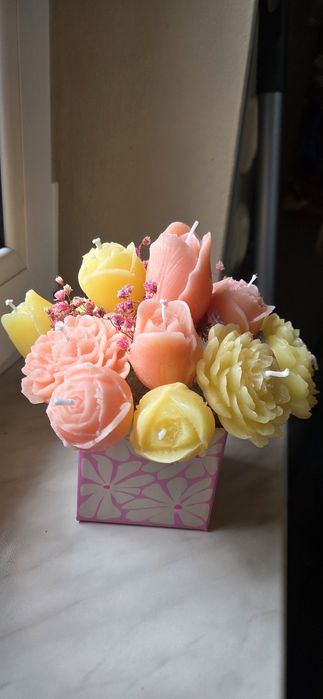 Bukiet z pachnących świeczek