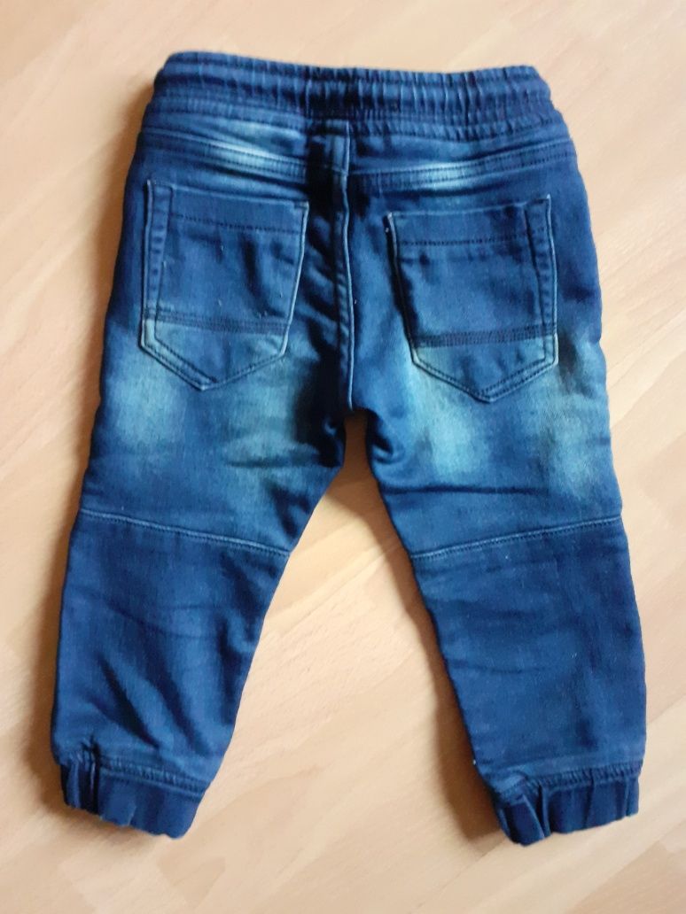 Spodnie Lupilu r 92 joggery, grubszy streczowy jeans