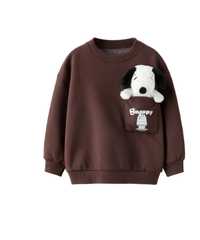 Bluza Zara r.104 Snoopy bluza z pluszakiem