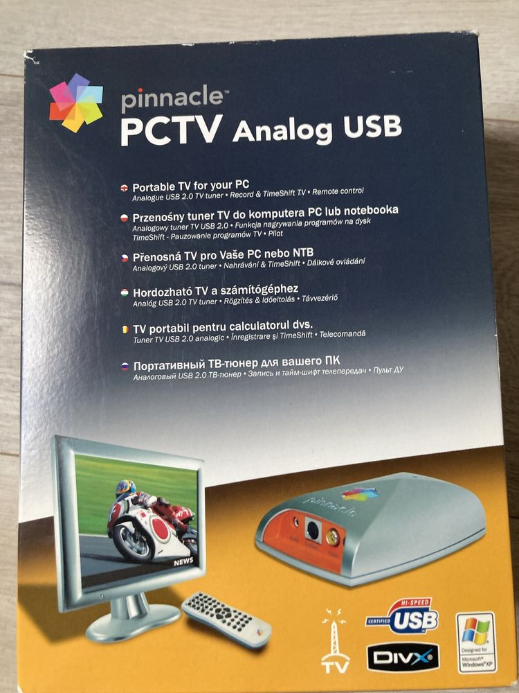 Tuner TV Pinnacle PCTV Analog USB zgrywanie z kamery, magnetowidu