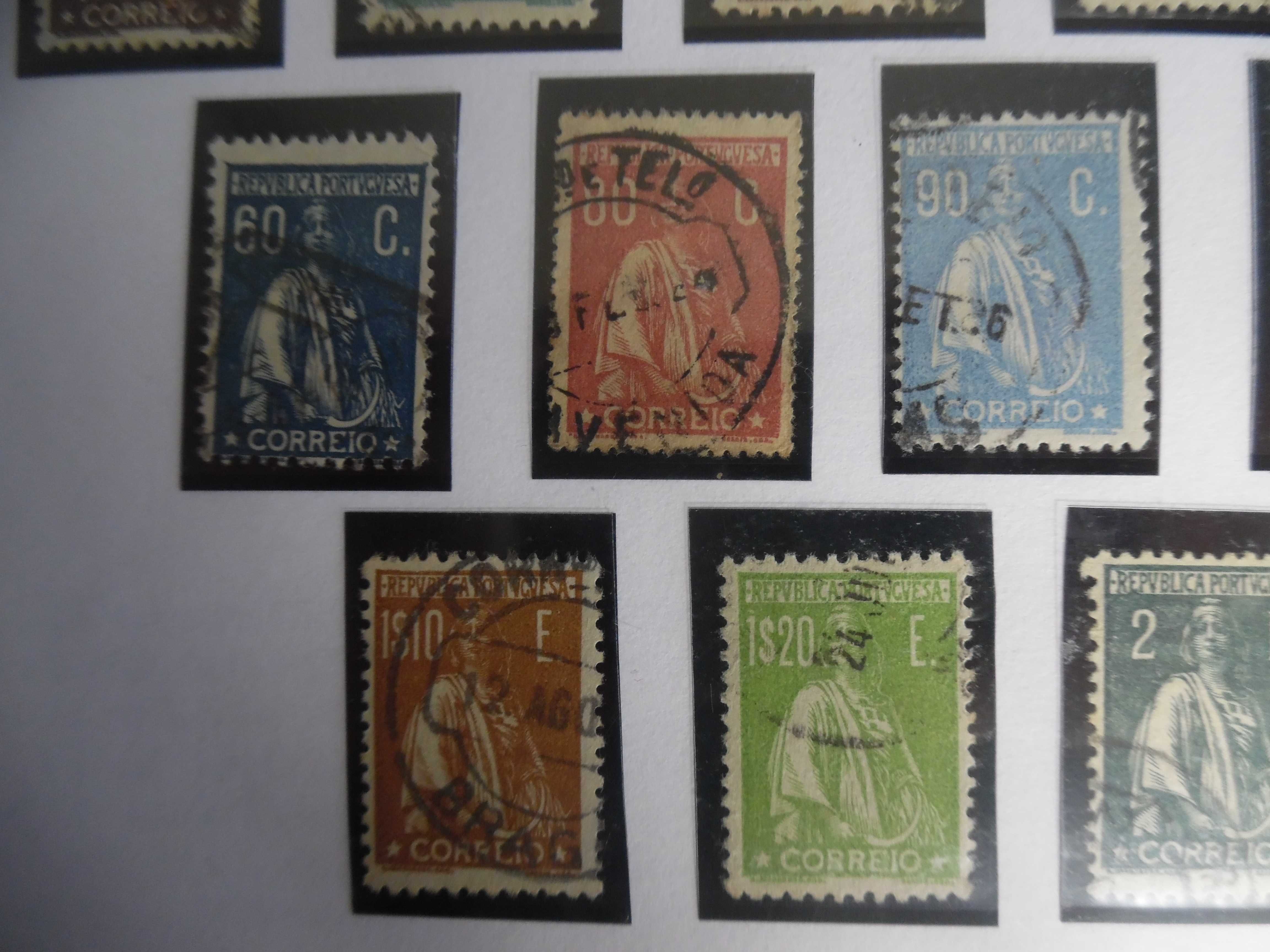 Selos Portugal 1920/22- Ceres novas taxas e cores Col. Completa