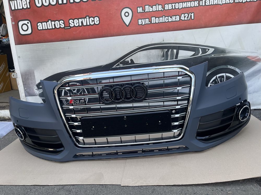 Бампер audi q5 2012-2016 бампер ауді ку5 рест бампер взборі audi q5
