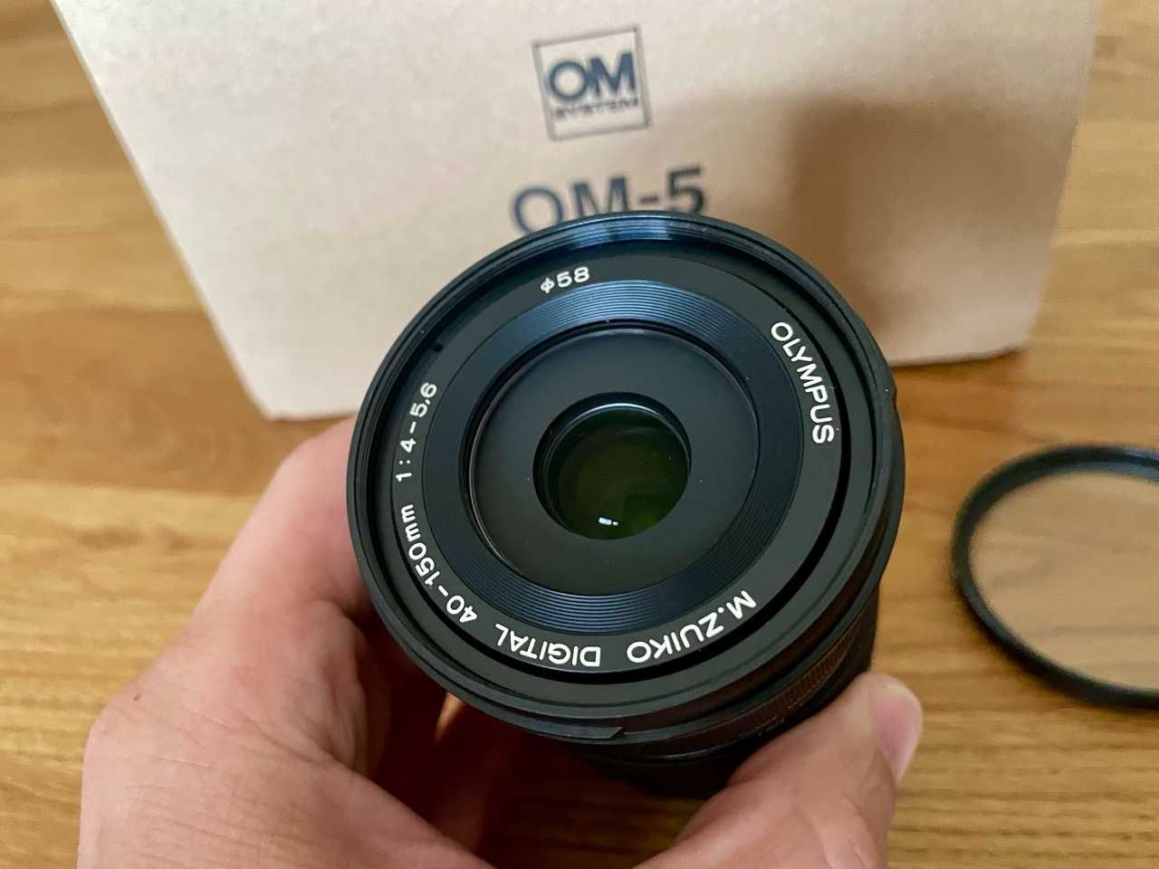 OM System OM-5 jak nowy + Olympus 40–150 mm f/4.0–5.6