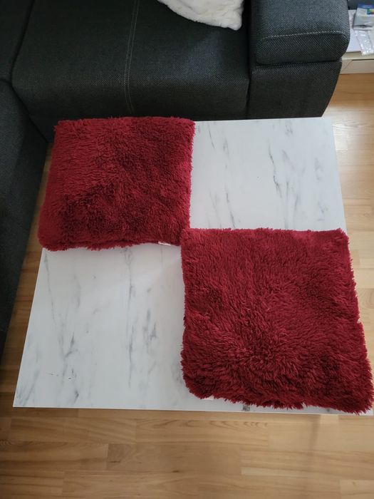 Bordowe poduszki 40x40cm 2szt