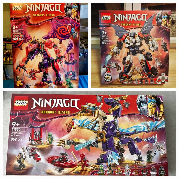 LEGO Ninjago Dragons Rising Smoki 71832; 71834; 71836