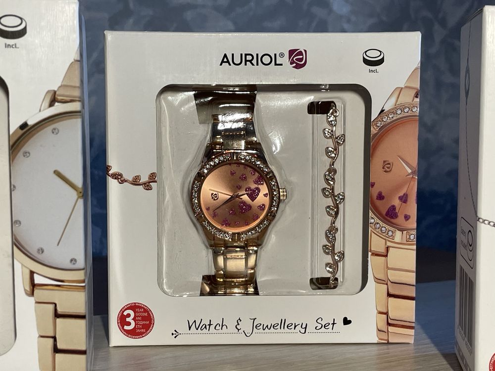 Жіночий набір годинник та браслет AURIOL