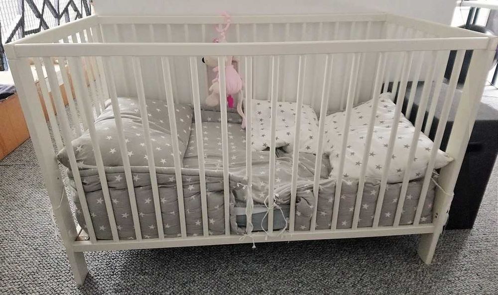 Łóżeczko dziecięce IKEA GULLIVER 60x120 + materac piankowy
