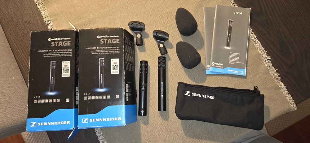 Sennheiser E 914 Stereo Bundle + K&M 23550 Mic Bar + K&M + K&M Stand