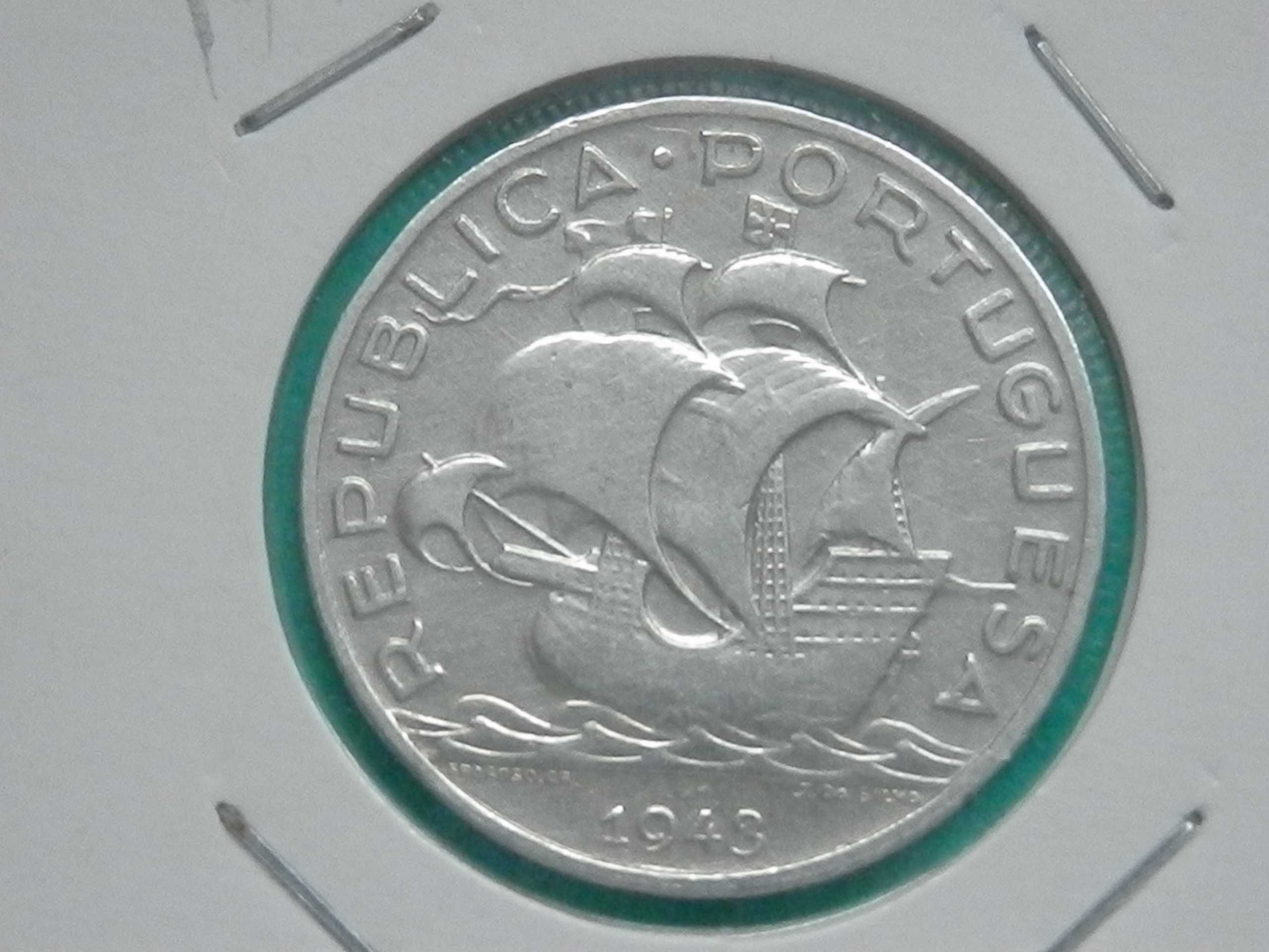 898 - República: 5$00 escudos 1943 prata, por 16,00