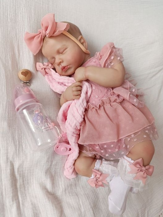 Lalka w typie reborn z wyprawką prezent lala miękki brzuszek