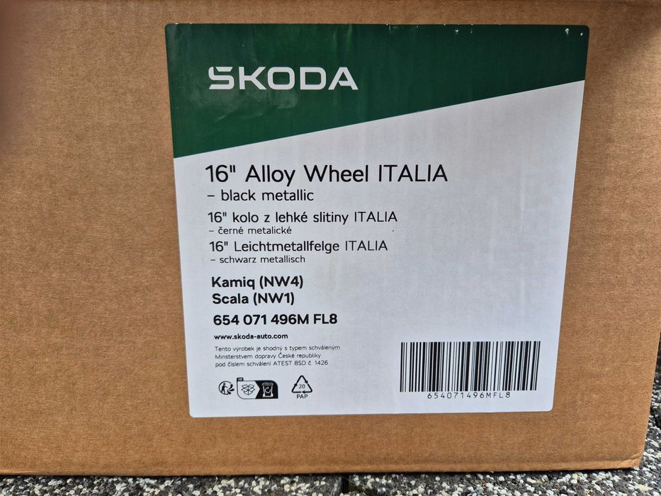 Felgi 16 SKODA Scala Rapid Kamiq Fabia I II III IV Roomster 5x100
