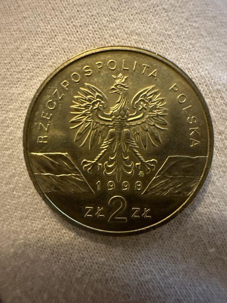 Moneta 2 zł Ropucha Paskówka- 1998 rok