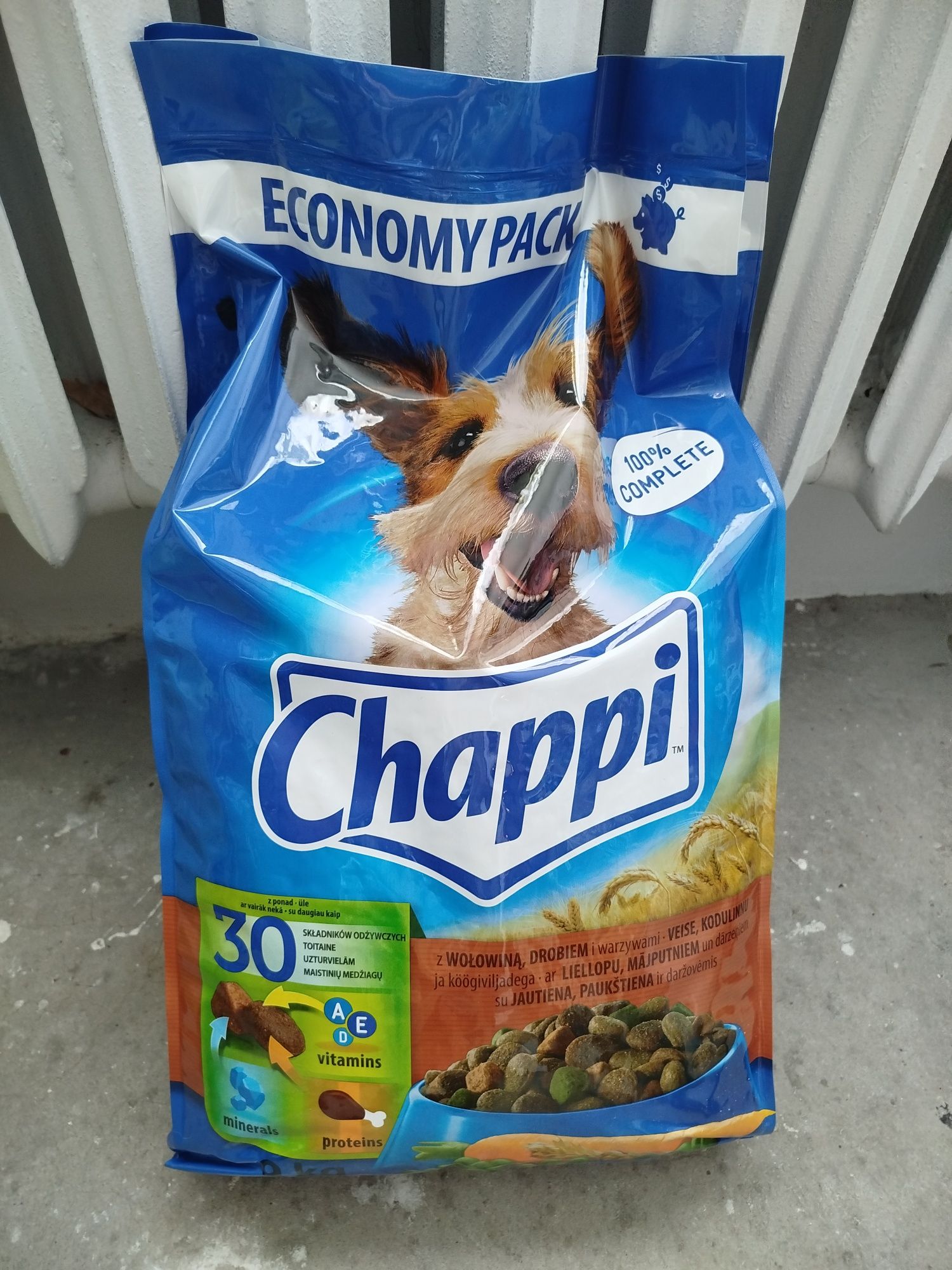 Karma dla psa Chappi z wołowiną i drobiem 9kg