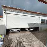 Portão garagem em lona com automatismo