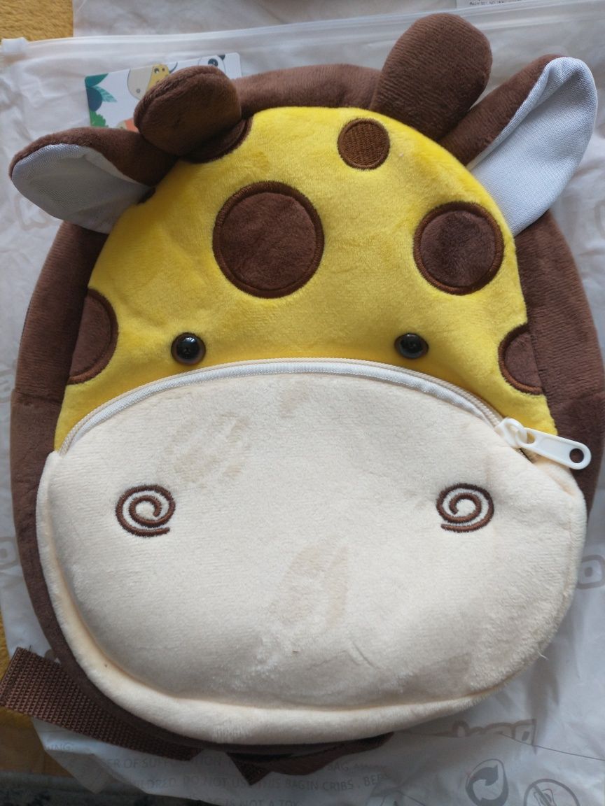 Plecak Kakoo żyrafa do przedszkola nowy pluszowy