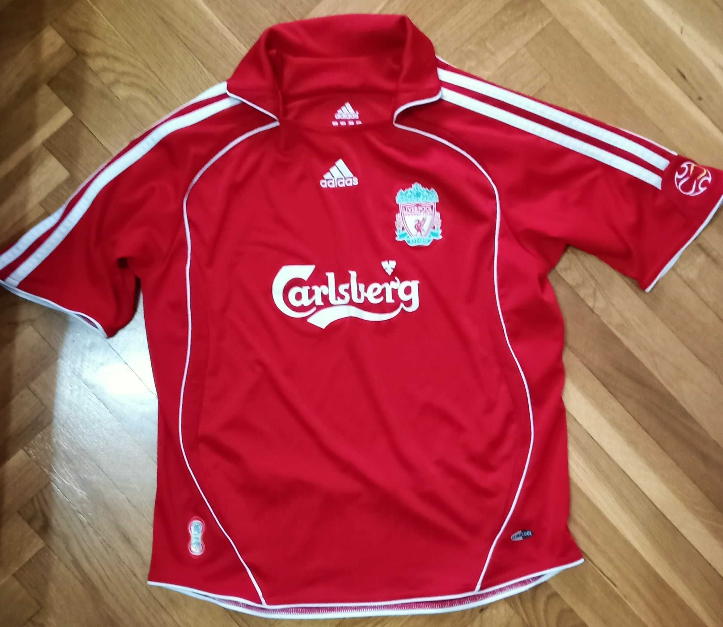 Bluzka piłkarska Carlsberg Liverpool Adidas roz 152