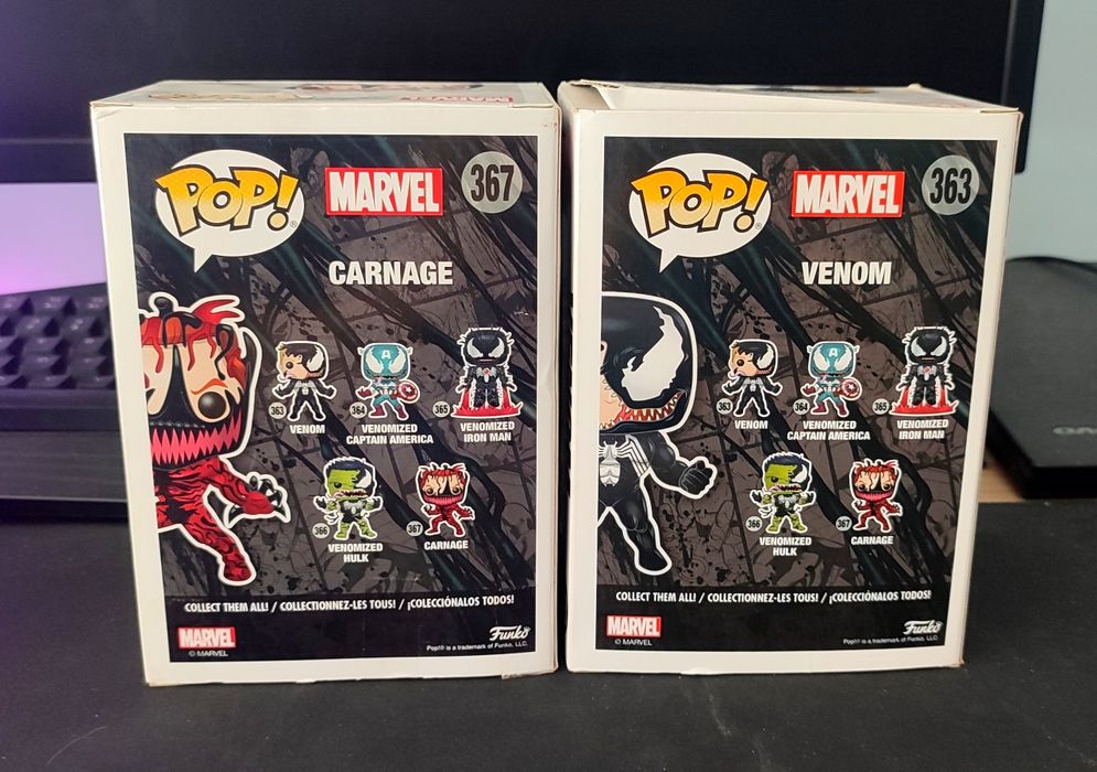 Funko Pops MARVEL Venom & Carnage