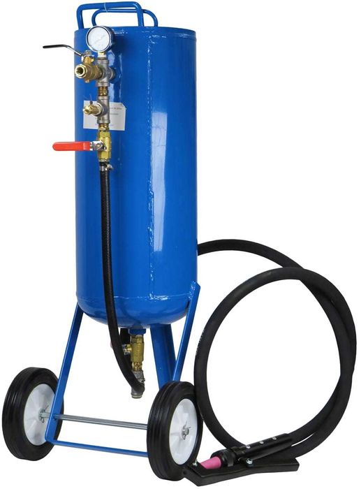 BASS POLSKA Piaskarka Syfonowa 50l Mobilna Maska Dysze Zestaw BP4254