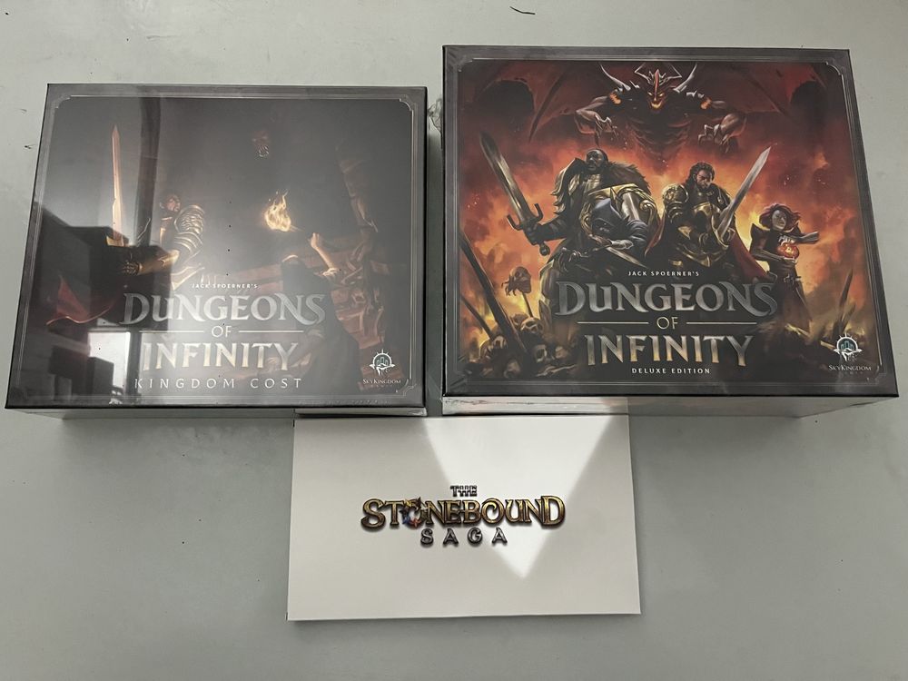 Dungeons of Infinity Deluxe edition + Kingdom Cost + Stonebound Saga