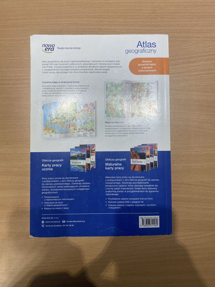 Atlas Geograficzny Nowa Era Stan BDB