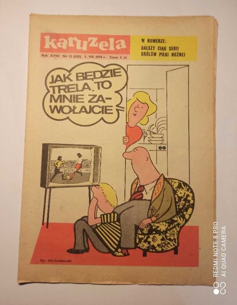 Karuzela - dwutygodnik satyryczny z 1974 r. - 9 egzemplarzy