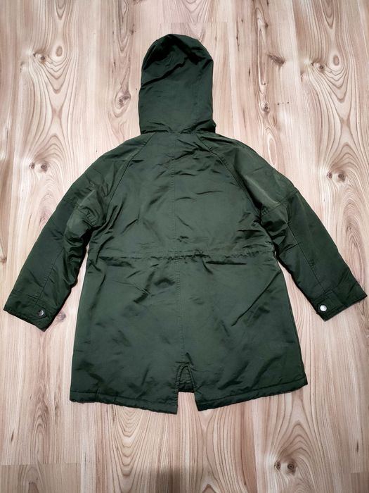 Zara kids Kurtka parka khaki unisex na 140