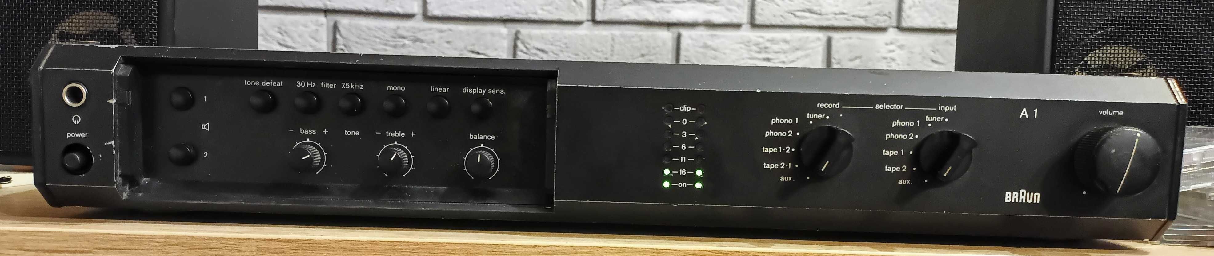 Wzmacniacz Braun A1 Atelier + tuner T1 sprawne technicznie, stan dobry