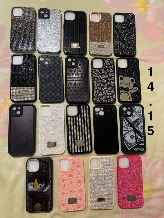 Чохол айфон з камінцями 12.13.14.pro и др
