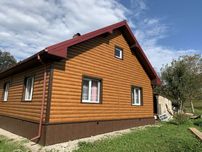 Євро-брус металевий сайдинг дошка металева блок-хаус метал