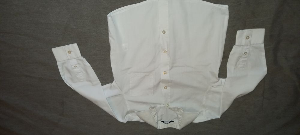 Biała koszula 110-116+podkoszulki