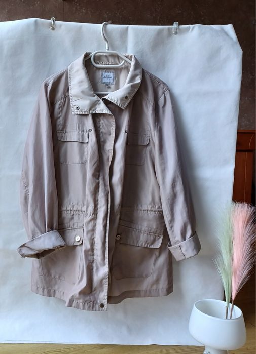Monnari płaszcz płaszczyk kurtka przeciwdeszczowy 46 L XL XXL beżowy