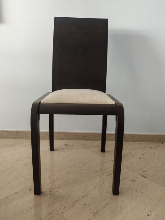 6 cadeiras em carvalho escurecido