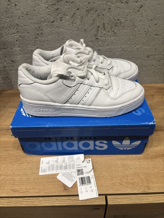 Adidas Rivarly Low trampki sneakersy białe skórzane damskie 38
