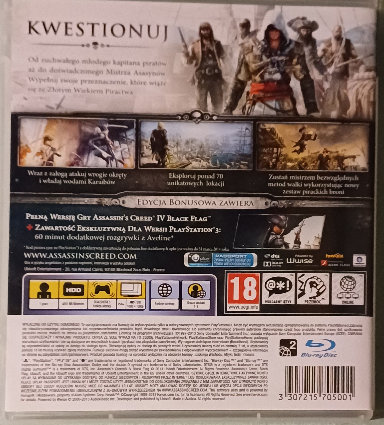 Gra na PS3 Assassins Creed Black Flag