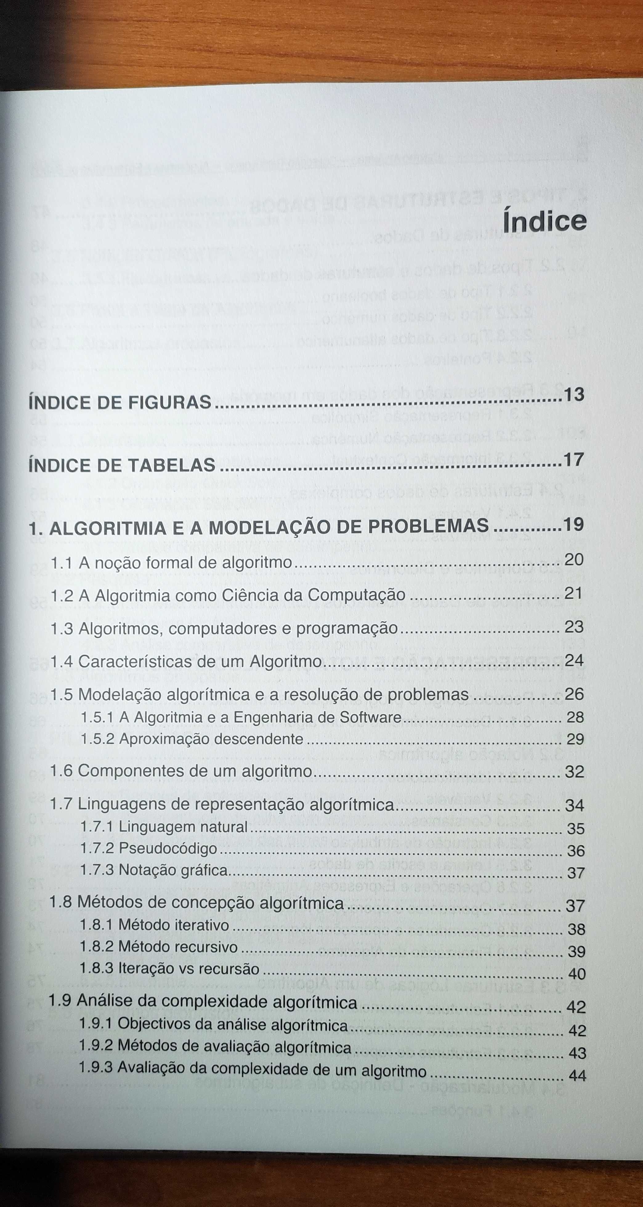 Livro "Algoritmia e estruturas de dados"