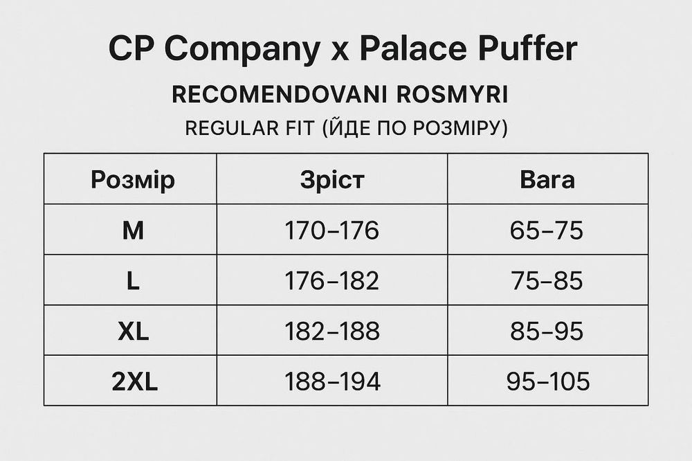 [БЕЗ ПРЕДОПЛАТ] CP Company x Palace Puffer Jacket Blue