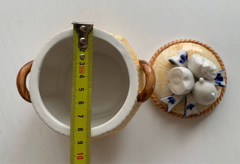 Горшок для хранения сыпучих, банка ёмкость для специй "под гжель"