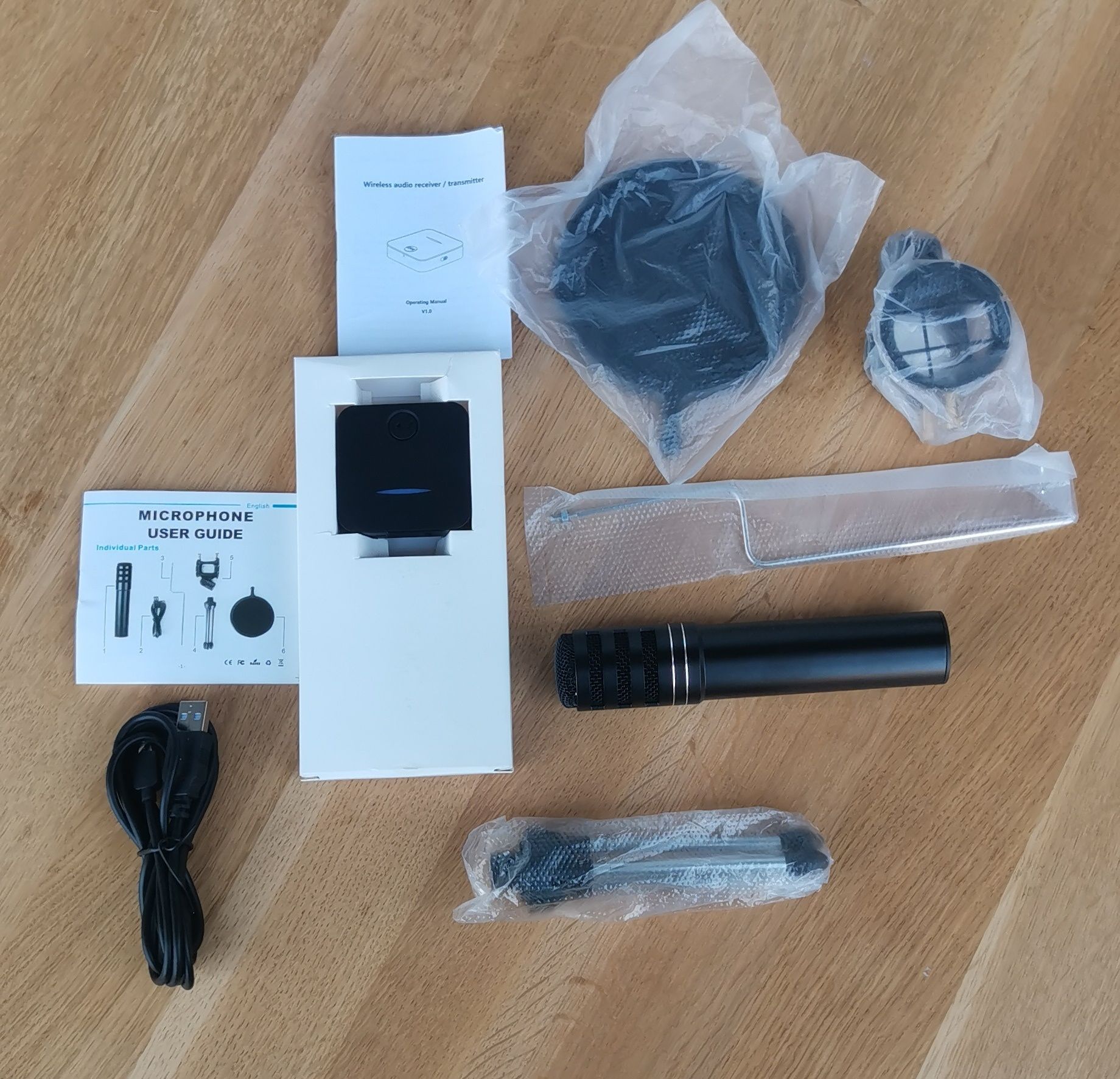 Nowy Zestaw Mikrofonowy USB z Bezprzewodowym Transmiterem