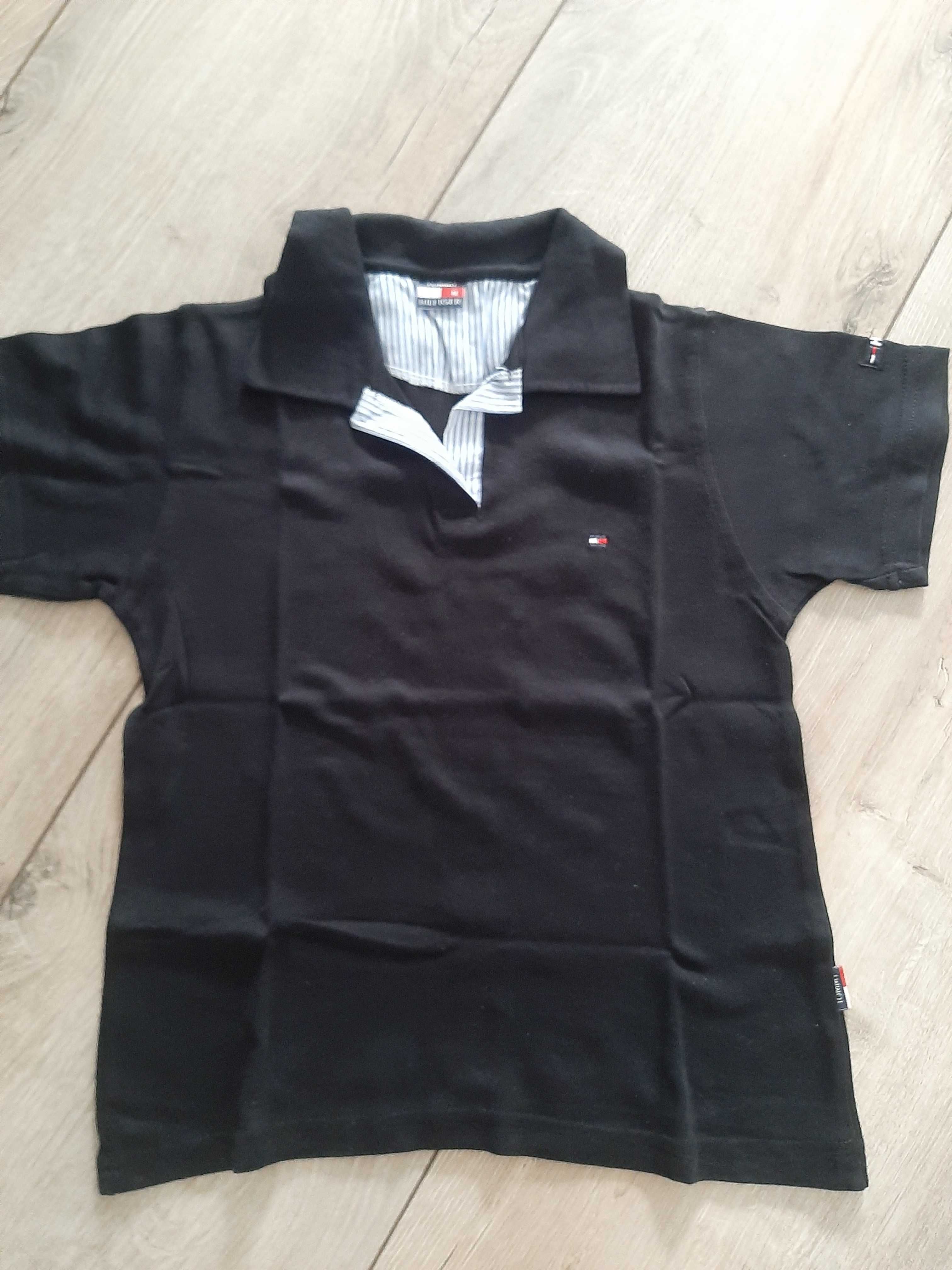 Koszulka Polo polówka Tommy Hilfiger czarna rozmiar S/M
