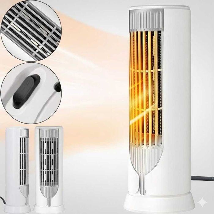 Вертикальний Тепловентилятор керамічний 1200Вт, електрообігрівач дуйка