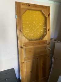 Drzwi drewniane rozne 7 sztuk plu futryny