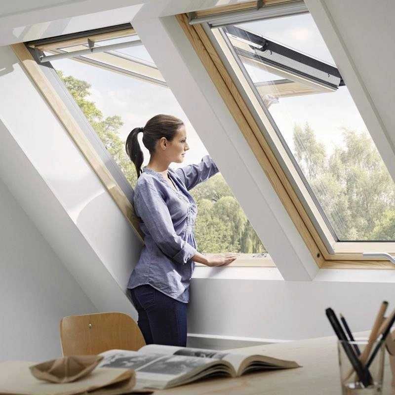 Okno dachowe Velux GPL MK08  78x140 Klapowo- Obrotowe z Kołnierzem